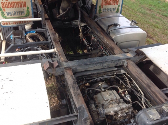 ขายรถพ่วงมิตซูบิชิFN627  เจ้าของใช้งานเอง ขายเอง (รถบ้าน) รถ 20 ล้อยางเรเดี๊ยนทั้งหมด ดั๊มแม่-ลูก