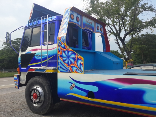 ขายรถเทรลเลอร์ 10 ล้อ MITSUBISHI FUSO TD 2 เพลา บรรทุกรถเกี่ยวข้าว เครื่อง 6D16 = 195 แรงม้า เกียร์10 สปีด (รถอยู่สุพรรณบุรี)