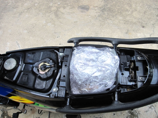 ขายเวฟ 100 ปี 47 สีนำ้เงิน เรือนไมล์ฟ้า ทะเบียนพร้อมโอน ราคา 11,500 บาท