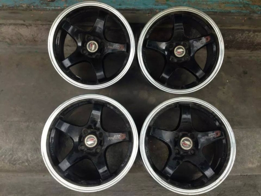 ล้อ LENSO PROJECT D 15x7 et38 เดิมๆไม่เคยซ่อม มีรอยตามการใช้งานนิดหน่อย ชุดละ 6,900 บาท