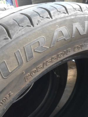 205/55R16 BRIDGESTONE TURANZA ปี2011 TEL.081-427-3941