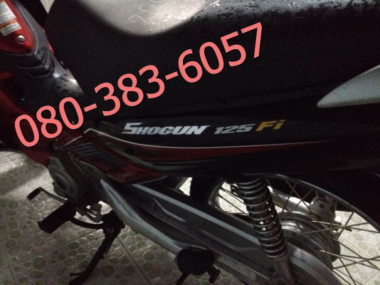 ขายซูซูกิ โชกัน(SHOGUN 125FI) สีดำแดง สภาพใหม่เอี่ยมราคาถูก