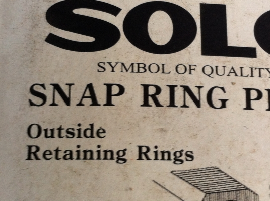 คีมถ่างห่วงแวน SOLO ใช้ได้กับแหวนล๊อกใน-และนอก คีมทำเป็นชิ้นเดียวง่านกับการใช้งาน คีมถ่างห่วงแวน SOLO ใช้ได้กับแหวนล๊อกใน-และนอก คีมทำเป็นชิ้นเดียวง่านกับการใช้งาน