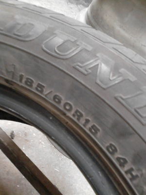 185/60R15 DUNLOP SP SPORT มี 2 เส้น TEL.081-427-3941