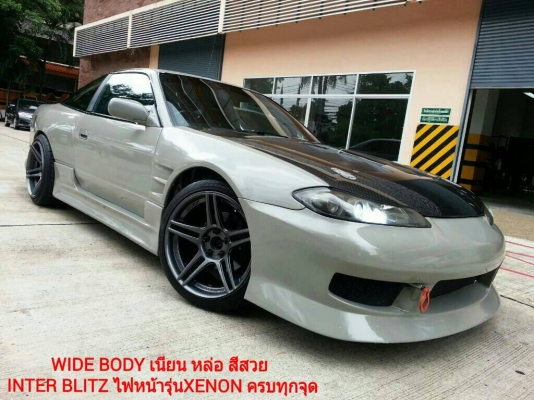 ขาย200SX หน้าS15 เครื่่องSR20DET เกียร์ควิกชิฟ คลัซOS WIDE BODY โช็คTEIN เบาะBRIDE โรบาร์เต็มลำสวยๆ