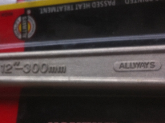 ประแจเลื่อน ALLWAYS ขนาด12 นิ้ว ปากกว้างสุดประมาณ 40 มม. ของใหม่เก่าเก็บ(มี 2 ตัวป ประแจเลื่อน ALLWAYS ขนาด12 นิ้ว ปากกว้างสุดประมาณ 40 มม. ของใหม่เก่าเก็บ(มี 2 ตัวป