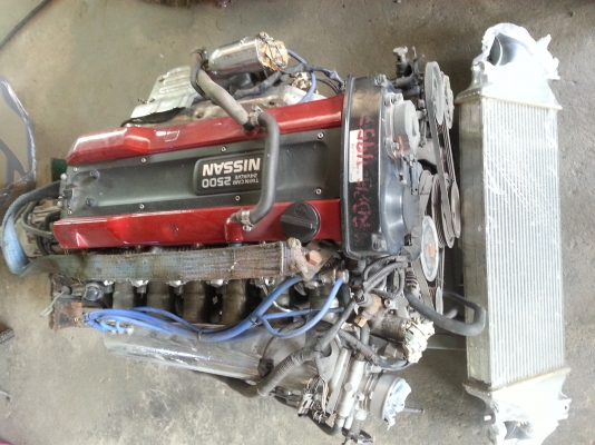 ขายเครื่อง RB25 เทอร์โบ อินวอยพร้อมเกียร์ออโต้