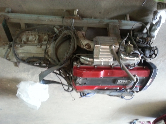 ขายเครื่อง RB25 เทอร์โบ อินวอยพร้อมเกียร์ออโต้