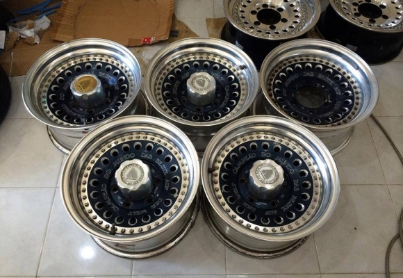 ขายล้อหยดน้ำ RAGUNA 2 ชิ้นแท้ 15x8 ออฟ0 6/139.7 มี 5 วง ครบชุด