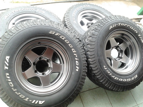 Lenso ออฟ-25 + BF All 265/75/16 ปลายปี08 สวยๆ 1ชุด