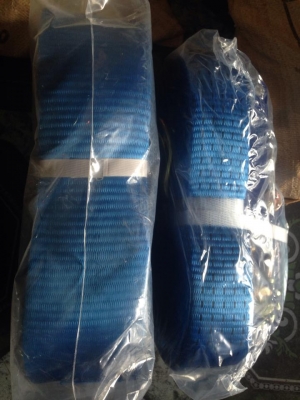 จำหน่าย สายรัดรถบรรทุก กว้าง 75mm 3" ยาว 10-12M เส้นใยอย่างดี โพลีเอสเตอร์ 100\% ผ่านมาตราฐาน CE-GS ราคาเบาๆ สอบถามโทร 080-6135462