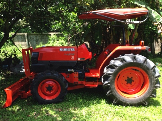 รถไถคูโบต้า L4508 4WD 45แรงม้า 2เพลา มีดันหน้า ยางดี เกียร์ดี เครื่องแน่น เช็คสภาพแล้ว พร้อมลุยงาน  มีทะเบียน พร้อมโอน ราคาคุยกันได้ครับ