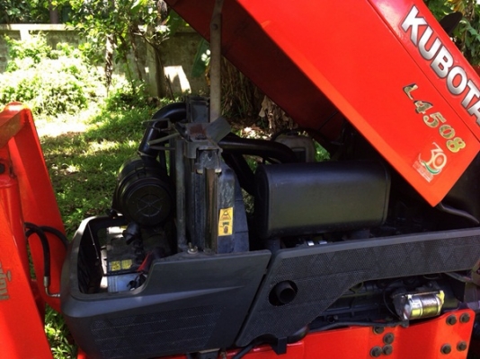 รถไถคูโบต้า L4508 4WD 45แรงม้า 2เพลา มีดันหน้า ยางดี เกียร์ดี เครื่องแน่น เช็คสภาพแล้ว พร้อมลุยงาน  มีทะเบียน พร้อมโอน ราคาคุยกันได้ครับ