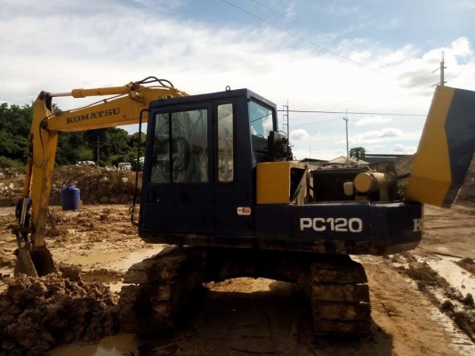 ขาย แม็คโค 120-3 ลอเลอร์ 7ลูก เครื่องเดิม ปั๊มเดิม