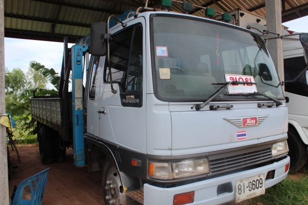 ขาย HINO ประกอบนอก 195 HP พร้อมเครน 3 ตัน SUPER Z