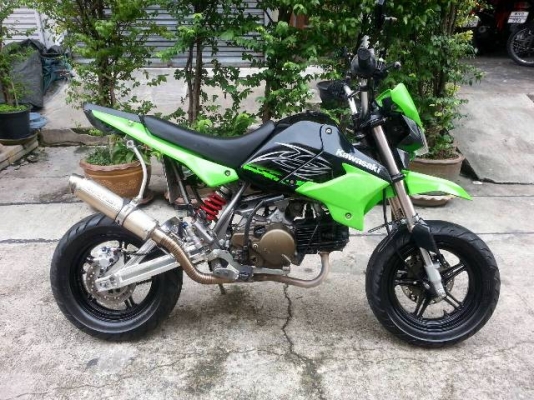 Ksr ปี55 กท862 สีเขียวดำ เครื่องเดิม แต่งภายนอกสวยงาม