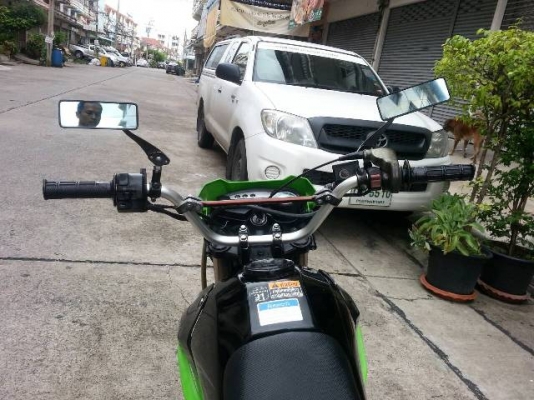 Ksr ปี55 กท862 สีเขียวดำ เครื่องเดิม แต่งภายนอกสวยงาม