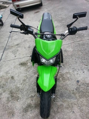 Ksr ปี55 กท862 สีเขียวดำ เครื่องเดิม แต่งภายนอกสวยงาม