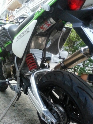 Ksr ปี55 กท862 สีเขียวดำ เครื่องเดิม แต่งภายนอกสวยงาม