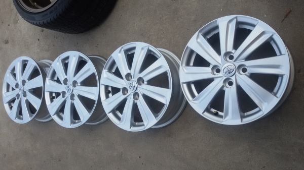 ขายล้อ vios ขอบ15ถอดป้ายแดงชุดละ5800