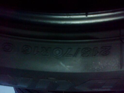 บิดโตนดูราวิท611 21570R16ผลิตปลายปี13ดอกเต็มสวยแน่นๆมี4เส้น