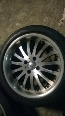 ขายแม็ก 16  4รู 205/45/R16 พร้อมยางปี11 ดอกดีใช้อีกยาว ไม่คดไม่ดุ้ง ได้ไปคุ้ม ขาย 9900 ติดต่อ คุณ กฤษดา 087-1691151 พระรามเจ็ด