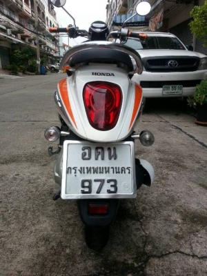 Scoopy I ปี55 กท973 สีขาวน้ำตาบล  เดิมๆ ไสๆ ราคา 21,500