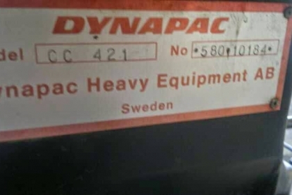 รถบด DYNAPAC CC421 เบรคดาวน์ ใช้งาน530ช.ม เก่านอก รถบด DYNAPAC CC421 เบรคดาวน์ ใช้งาน530ช.ม เก่านอก