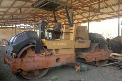 รถบด DYNAPAC CC421 เบรคดาวน์ ใช้งาน530ช.ม เก่านอก