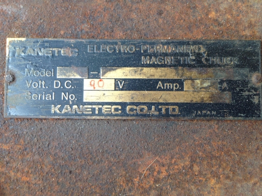 ขายแท่นแม่เหล็ก Kanetec made in Japan ขนาด 10x4 นิ้ว ใช้ไฟ 90 VDC ปรับองศาได้ครับ ขายแท่นแม่เหล็ก Kanetec made in Japan ขนาด 10x4 นิ้ว ใช้ไฟ 90 VDC ปรับองศาได้ครับ