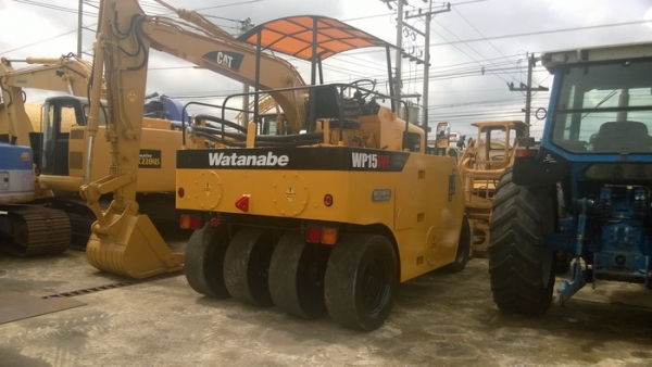 ขาย รถบดล้อยาง 7 ล้อ WATANABE WP15WE เก่านอก สวยๆ 450,000 TEL : 087-0339334 (อ็อฟ)