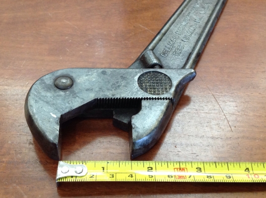 ขายประแจเลื่อนโบราณ 12" No.121 Pat.no. APR. 17,1923 อายุ 91 ปี