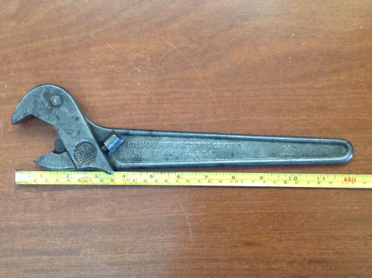 ขายประแจเลื่อนโบราณ 12" No.121 Pat.no. APR. 17,1923 อายุ 91 ปี