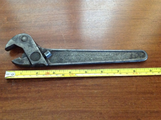 ขายประแจเลื่อนโบราณ 9" No.91 Pat.no. APR. 17,1923 อายุ 91 ปี