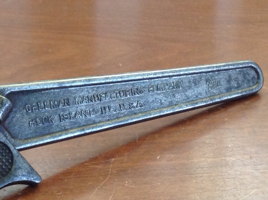 ขายประแจเลื่อนโบราณ 9" No.91 Pat.no. APR. 17,1923 อายุ 91 ปี