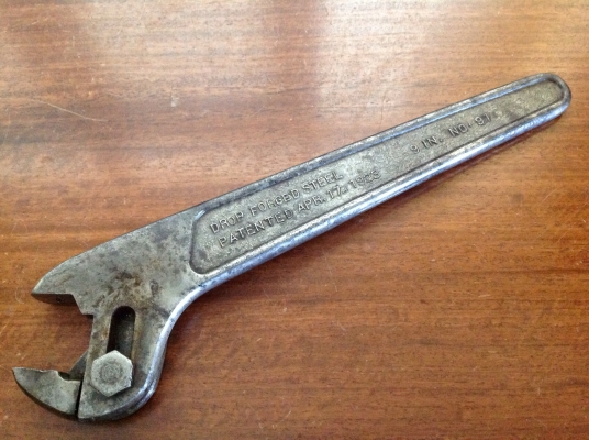 ขายประแจเลื่อนโบราณ 9" No.91 Pat.no. APR. 17,1923 อายุ 91 ปี