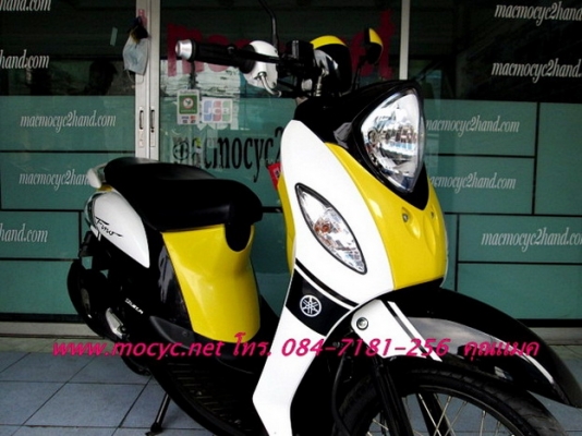 Fino fi sport สีเหลืองดำ รถเดือน พ.ย. ปี 56 ไมล์ 5944 โล รุ่นใหม่หัวฉีด กระบอกสูบ diasil ของแถม 2 รายการ 29900