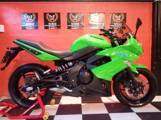 T&amp;T BIKE RAMA2 ขายKAWASAKI NINJA650 ปี2010 ABS BOOKเซอร์วิสครบ ในราคาเพียง142000
