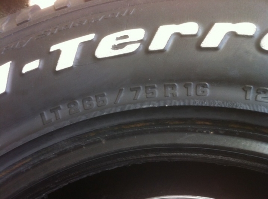 ขายยาง bf 265-75-16