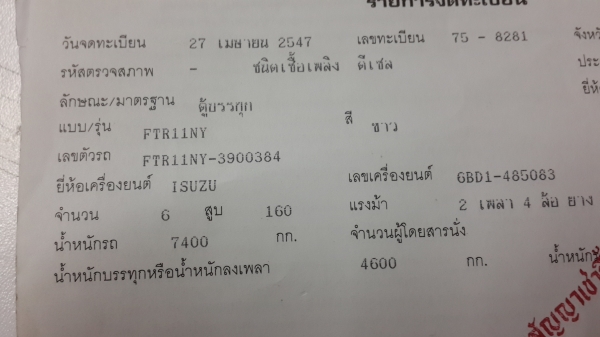 ขาย6ล้อ อีซูซุร๊อคกี้ FTR ยาว7.20เมตร ตู้10บาน วางเครื่อง 6HE1 195แรงม้า เบรคทิฟฟี่ พวงมาลัยพาวเวอร์ รถออกห้างแท้ๆ สภาพดีพร้อมใช้ ขาย6ล้อ อีซูซุร๊อคกี้ FTR ยาว7.20เมตร ตู้10บาน วางเครื่อง 6HE1 195แรงม้า เบรคทิฟฟี่ พวงมาลัยพาวเวอร์ รถออกห้างแท้ๆ สภาพดีพร้อมใช้