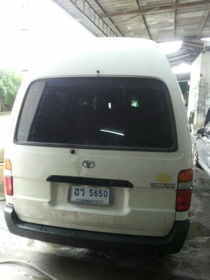 ขายรถตู้หัวจรวจปี2000เครื่อง5Lเกียร์ธรรมดาช่วงล่างดีสนใจโทรคุยราคา 285000โทร0871211314