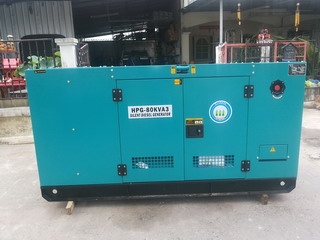 ขาย เครื่องปั่นไฟพร้อมตู้เก็บเสียง 80KVA