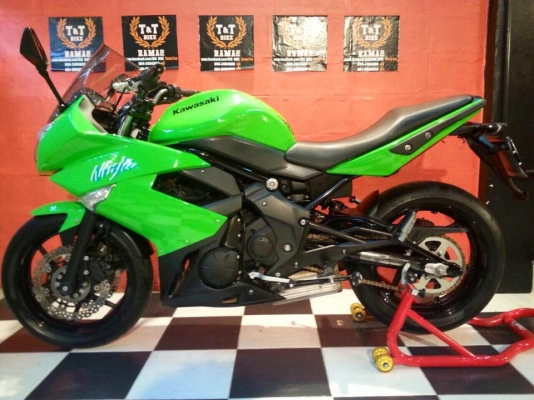 T&amp;T BIKE RAMA2 ขายKAWASAKI NINJA650 ปี2010 ABS BOOKเซอร์วิสครบ ในราคาเพียง142000