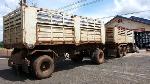 ***ขายแล้วครับขอบคุณ Truck2hand ขาย18ล้อพ่วงแม่ลูกดั้ม ISUZU DECA FXZ 270 EURO1 ปี46 FXZ23NZP-T 6SD1-270แรง เครื่องเดิมเกียร์อีตั้น เครื่องดี แน่นดี แรง เกียร์ดีไม่หลุด ช่วงล่างเดิมๆ คัสซีดีเดิม ไม่ปะ ไม่ดาม ไม่มีบวม ตำหนิ สนิมกินบ้าง ผิวนอก กระบะดั้มเหล็