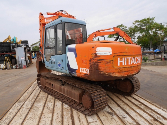 รถแบคโฮเก่าญี่ปุ่น Hitachi EX120-3 สภาพสวยพร้อมใช้งาน 4,370 ชม.