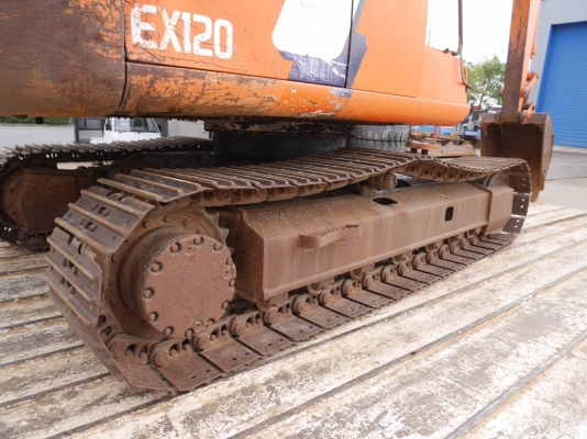 รถแบคโฮเก่าญี่ปุ่น Hitachi EX120-3 สภาพสวยพร้อมใช้งาน 4,370 ชม.