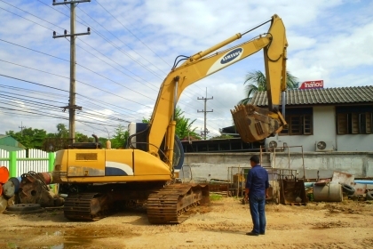 รถแบคโฮ SAMSUNG 210 LC ขายแพ๊คคู่ รถสวยใช้งานดี มีทะเบียนหนึ่งคัน