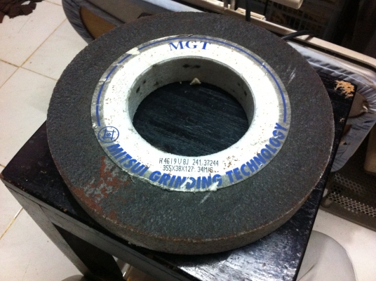 หินเจียร์ MITSUI ขนาดใหญ่ 355*38*127 เนื้อเหลือ 11.5 นิ้ว นำไปใช้กันงานขัดเจียร์ได้