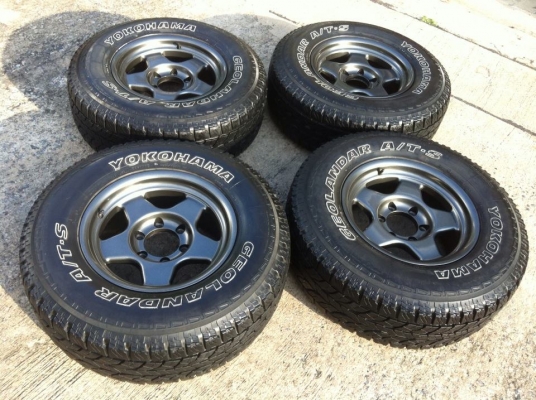 ขายยาง YOKOHAMA Geolandar A/T-S ขนาด 265 70 r16 + Bredley V ขอบ16x8 ออฟ -0 ขายยาง YOKOHAMA Geolandar A/T-S ขนาด 265 70 r16 + Bredley V ขอบ16x8 ออฟ -0