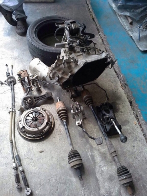 ขายชุดเกียร์ mt ใส่บริโอ้ นิว Honda แจส